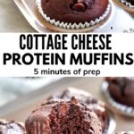Cottage Cheese Protein Muffins pinterest image