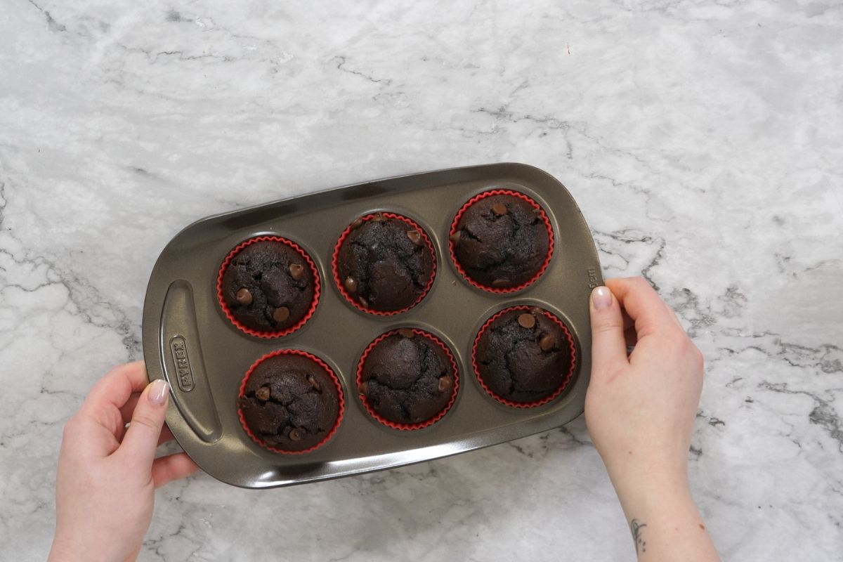 Cottage Cheese Protein Muffins 11 High-protein cottage cheese muffins, rich in cocoa and baked to perfection.