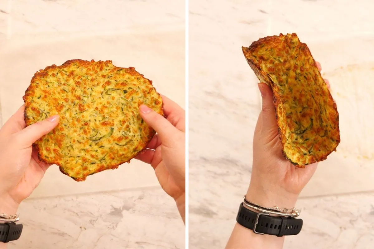 Zucchini Wraps 8 Crispy and bendable zucchini wrap fresh out of the oven.