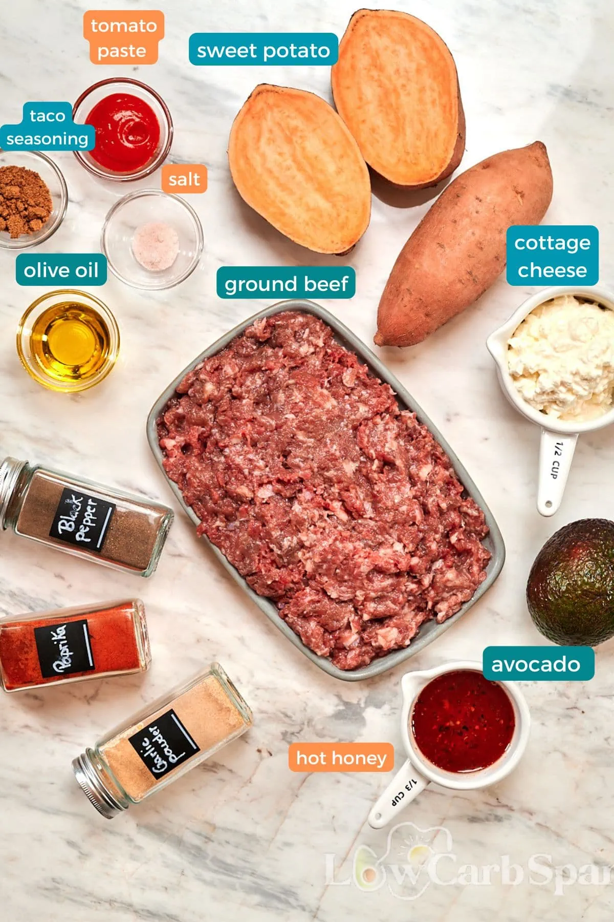 Viral Hot Honey Ground Beef and Sweet Potato Bowl 2 Ingredients for viral hot honey ground beef bowls