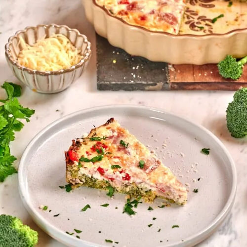 Cheesy Broccoli Crust Quiche 11 Cheesy Broccoli Crust Quiche