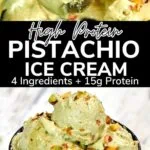 4-Ingredient Pistachio Cottage Cheese Ice Cream