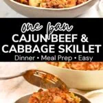One-Pan Cajun Beef and Cabbage Skillet Dinner